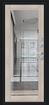 Дверь Thermo Флэш МФ/BChrome Букле черное/Cappuccino Melinga BR6215 фото